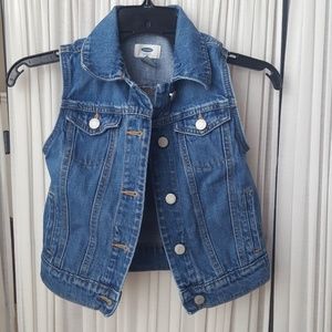 Girls denim vest